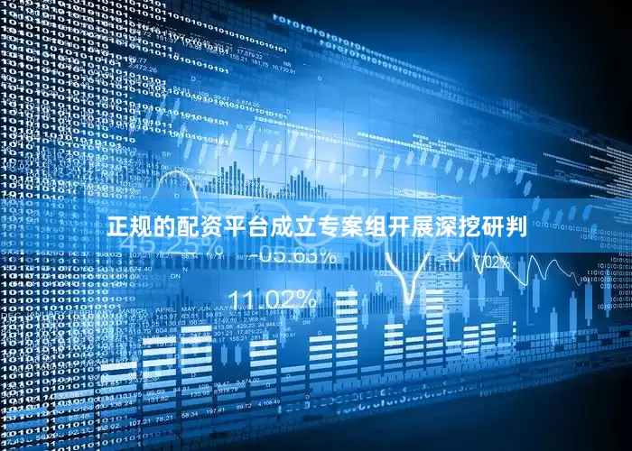 正规的配资平台成立专案组开展深挖研判